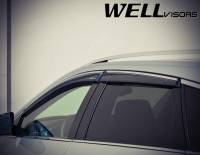 WellVisors - WellVisors Side Window Deflectors Cadillac SRX 10-16 With Chrome Trim - Image 4