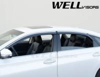 WellVisors - WellVisors Side Window Deflectors Toyota Avalon 13-18 with Chrome Trim - Image 3