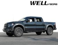 WellVisors - WellVisors Side Window Deflectors Ford F-150 09-14 Crew Cab Off Road Series - Image 2