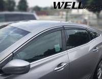 WellVisors - WellVisors Side Window Deflectors Hyundai Azera 12-17 with Chrome Trim - Image 2