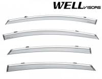 WellVisors - WellVisors Side Window Deflectors Chevrolet Volt 16-19 with Chrome trim - Image 1