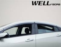 WellVisors - WellVisors Side Window Deflectors Chevrolet Volt 16-19 with Chrome trim - Image 2