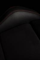 BRAUM RACING SEATS & MORE - BRAUM Racing Falcon-S Composite FRP Reclining Seats - Black W/ Red Stitching - Pair - Image 4