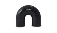 Vibrant Performance 4 Ply Reinforced Silicone Elbow Connector - 2in ID x 5.50in Leg 180 Deg Elbow (BLACK) - Image 1