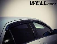 WellVisors - WellVisors Side Window Deflectors Toyota Yaris 07-12 4 Doors Sedan Aerodyn Series - Image 3