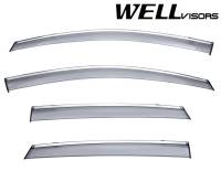 WellVisors - WellVisors Side Window Deflectors Toyota Venza 08-15 with Chrome Trim - Image 1