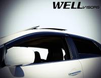 WellVisors - WellVisors Side Window Deflectors Toyota Venza 08-15 with Chrome Trim - Image 3