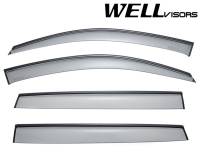 WellVisors - WellVisors Side Window Deflectors Acura MDX 07-13 With Black Trim - Image 1