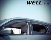 WellVisors - WellVisors Side Window Deflectors Acura MDX 07-13 With Black Trim - Image 3