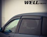 WellVisors - WellVisors Side Window Deflectors Acura MDX 07-13 With Black Trim - Image 4