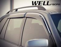 WellVisors - WellVisors Side Window Deflectors BMW E70 F15 X5 07-17 With Chrome Trim - Image 3