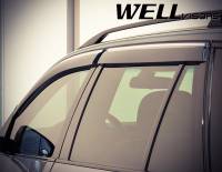 WellVisors - WellVisors Side Window Deflectors BMW E70 F15 X5 07-17 With Chrome Trim - Image 4