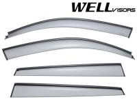 WellVisors - WellVisors Side Window Deflectors BMW E84 X1 12-15 With Black Trim - Image 1