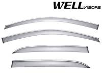 WellVisors - WellVisors Side Window Deflectors Honda Accord Sedan 03-07 With Chrome Trim - Image 1