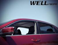 WellVisors - WellVisors Side Window Deflectors Honda Accord Sedan 03-07 With Chrome Trim - Image 3