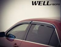 WellVisors - WellVisors Side Window Deflectors Honda Accord Sedan 03-07 With Chrome Trim - Image 4