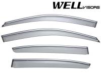 WellVisors - WellVisors Side Window Deflectors Honda Accord Sedan 08-12 With Chrome Trim - Image 1