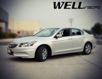 WellVisors - WellVisors Side Window Deflectors Honda Accord Sedan 08-12 With Chrome Trim - Image 2