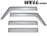 WellVisors - WellVisors Side Window Deflectors Jeep Wrangler Unlimited 4 Door 07-17 Premium Series - Image 1