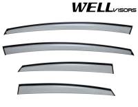 WellVisors - WellVisors Side Window Deflectors Toyota Pruis 10-15 With Black Trim - Image 1