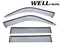 WellVisors - WellVisors Side Window Deflectors Toyota Landcruiser 91-97 With Black Trim - Image 1