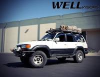 WellVisors - WellVisors Side Window Deflectors Toyota Landcruiser 91-97 With Black Trim - Image 2