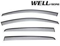 WellVisors - WellVisors Side Window Deflectors Volkswagen Golf MK6 5 Doors Hatchback 10-14 With Black Trim - Image 1