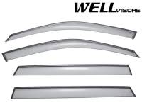 WellVisors - WellVisors Side Window Deflectors BMW E70 F15 X5 07-17 With Black Trim - Image 1