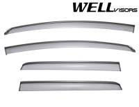 WellVisors - WellVisors Side Window Deflectors Honda Fit 15-20 With Black Trim - Image 1