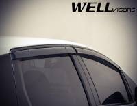 WellVisors - WellVisors Side Window Deflectors Honda Fit 15-20 With Black Trim - Image 4