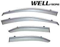 WellVisors - WellVisors Side Window Deflectors Acura TSX 09-14 With Chrome Trim - Image 1