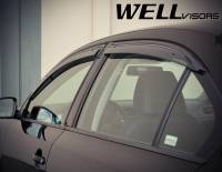 WellVisors - WellVisors Side Window Deflectors Volkswagen Jetta Sedan 11-18 With Black Trim - Image 3