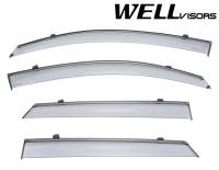 WellVisors Side Window Deflectors Hyundai Tucson 16-21 w/ Black Trim