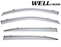 WellVisors - WellVisors Side Window Deflectors Honda Accord Sedan 13-17 With Chrome Trim - Image 1