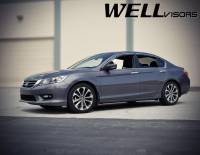 WellVisors - WellVisors Side Window Deflectors Honda Accord Sedan 13-17 With Chrome Trim - Image 2