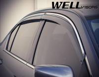 WellVisors - WellVisors Side Window Deflectors Honda Accord Sedan 13-17 With Chrome Trim - Image 3