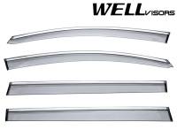 WellVisors - WellVisors Side Window Deflectors HONDA ODYSSEY 11-17 with Chrome Trim - Image 1