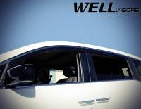 WellVisors - WellVisors Side Window Deflectors HONDA ODYSSEY 11-17 with Chrome Trim - Image 3