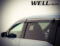 WellVisors - WellVisors Side Window Deflectors HONDA ODYSSEY 11-17 with Chrome Trim - Image 4