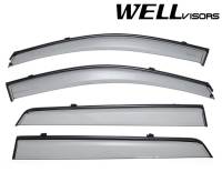 WellVisors Side Window Deflectors Hyundai Santa Fe 07-12 With Black Trim