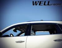 WellVisors - WellVisors Side Window Deflectors Acura MDX 14-20 with Chrome Trim - Image 3