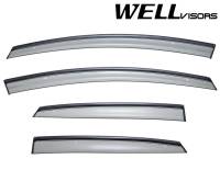 WellVisors - WellVisors Side Window Deflectors Ford Fiesta Sedan 11-19 With Black Trim - Image 1