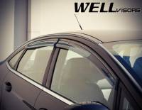 WellVisors - WellVisors Side Window Deflectors Ford Fiesta Sedan 11-19 With Black Trim - Image 4