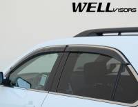 WellVisors - WellVisors Side Window Deflectors Chevrolet Equinox 10-17 with Chrome trim - Image 2