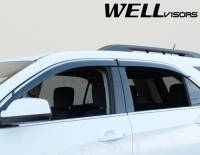 WellVisors - WellVisors Side Window Deflectors Chevrolet Equinox 10-17 with Chrome trim - Image 3