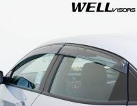 WellVisors - WellVisors Side Window Deflectors Honda Civic Hatchback 2017+ with Black Trim - Image 3