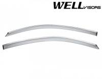 WellVisors - WellVisors Side Window Deflectors Honda Accord Coupe 13-17 with Chrome Trim - Image 1