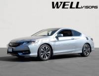 WellVisors - WellVisors Side Window Deflectors Honda Accord Coupe 13-17 with Chrome Trim - Image 3