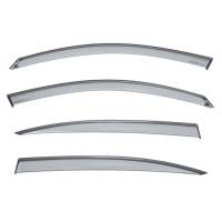 WellVisors - WellVisors Side Window Deflectors BMW E90 3-Series Sedan 06-11 with black trim - Image 1