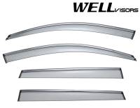 WellVisors - WellVisors Side Window Deflectors Volkswagen Touareg 11-17 With Chrome Trim - Image 1